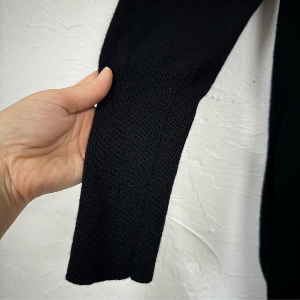 Brunello Cucinelli Black Cashmere Cardigan Sweater Womens M Duster Luxury Italy - Picture 3 of 11